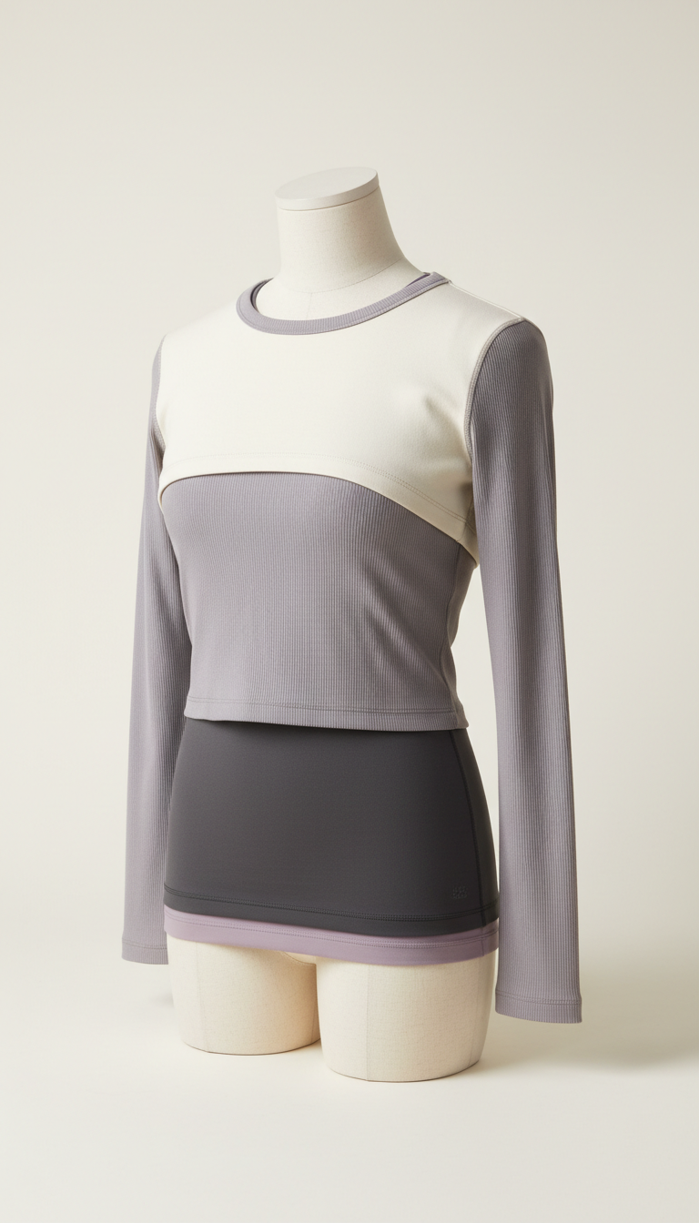 Ribbed Performance Long-Sleeve Top