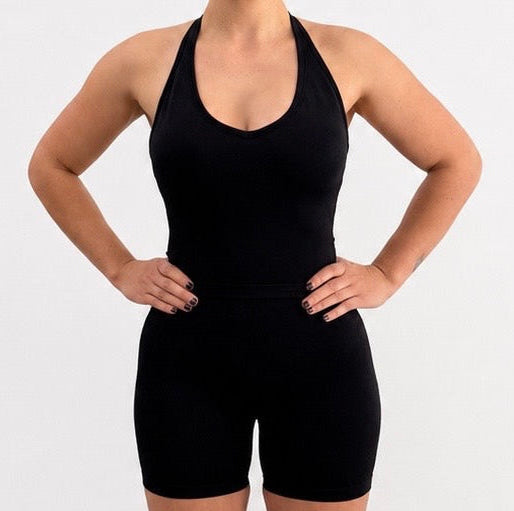 Contour Halter Tank - Black