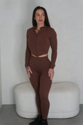 Aura Essentials Leggings - Brown