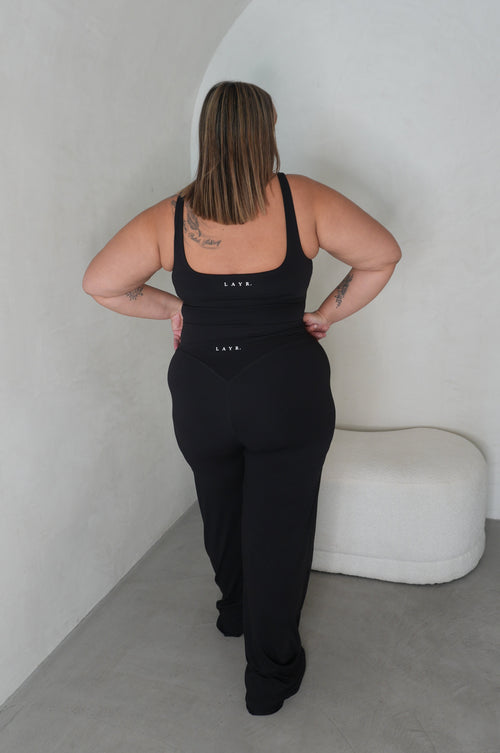 Buxom Staight Leg Pants - Black