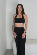 Cloud Collection Straight Leg Pants - Black