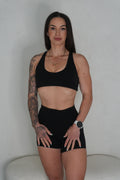 Cloud Collection Racer Crop - Black