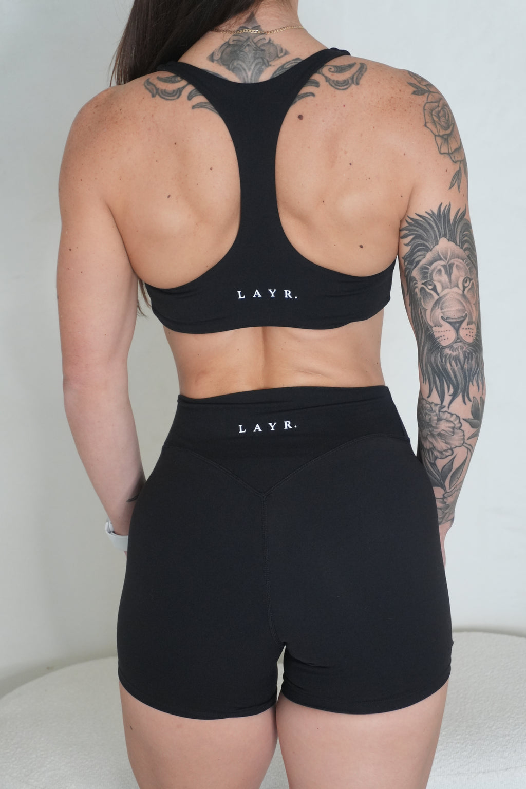Cloud Collection Racer Crop - Black