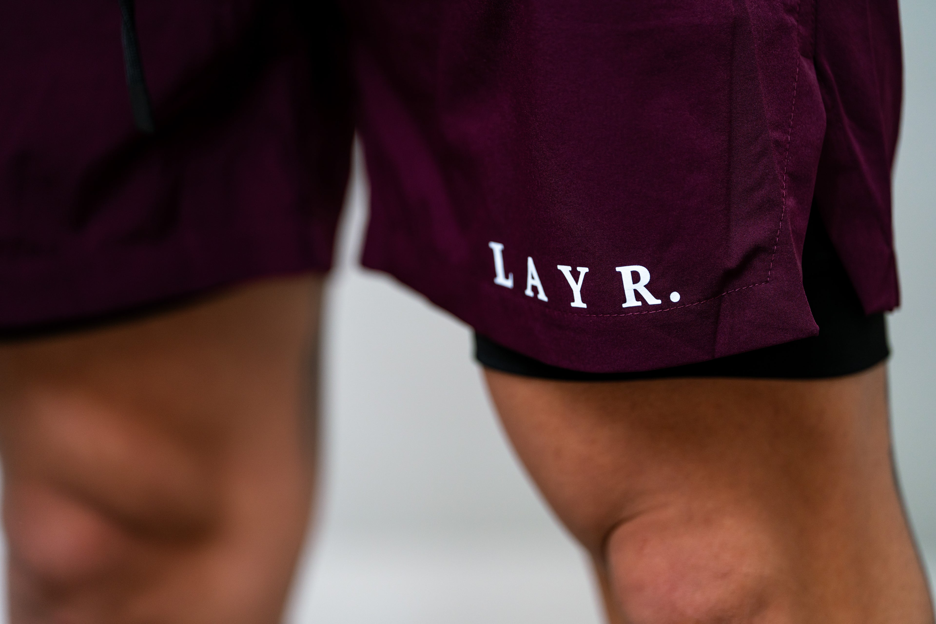 Mens Compression Shorts - Wine