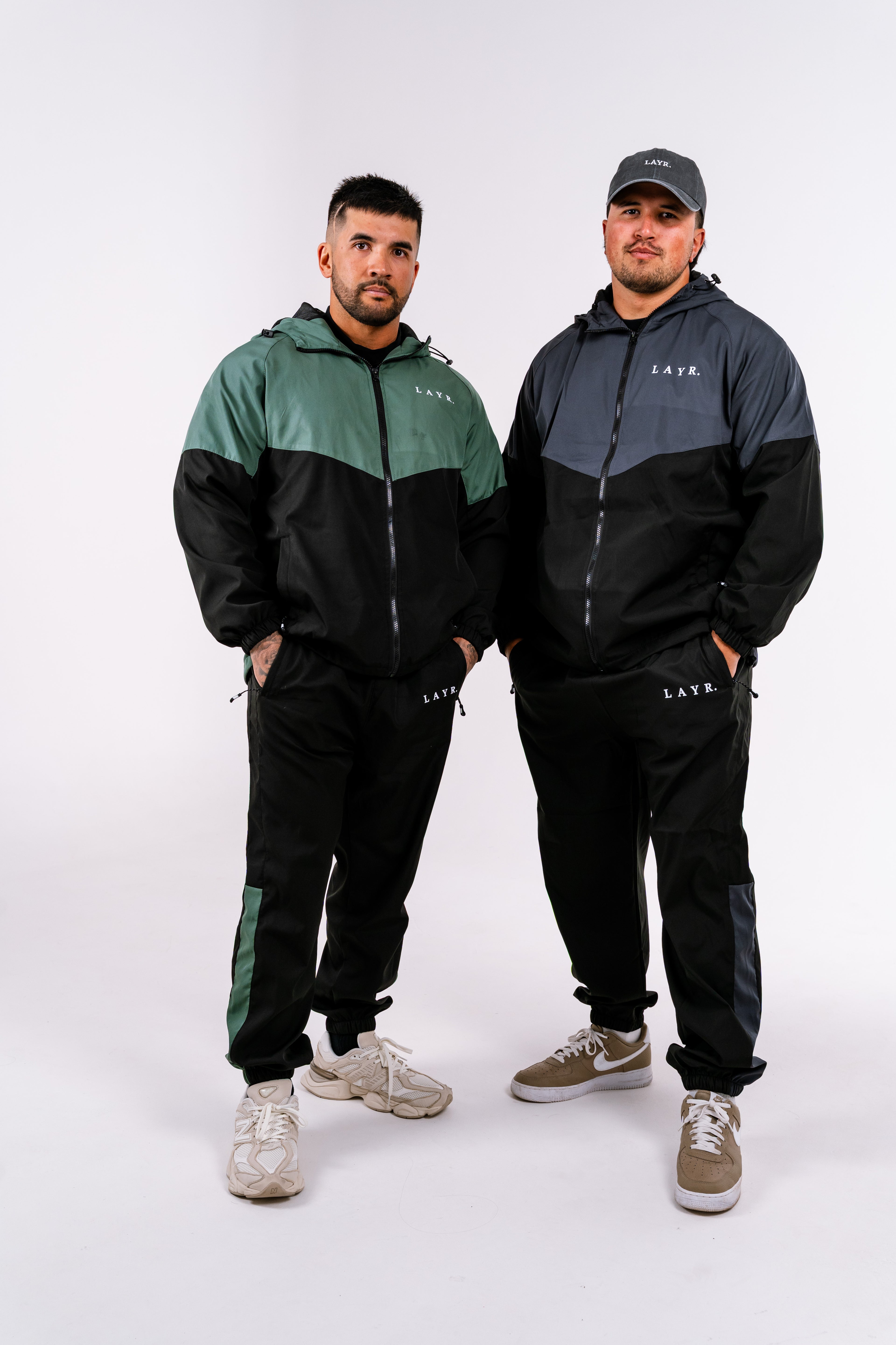 Mens Windbreaker Pants - Green