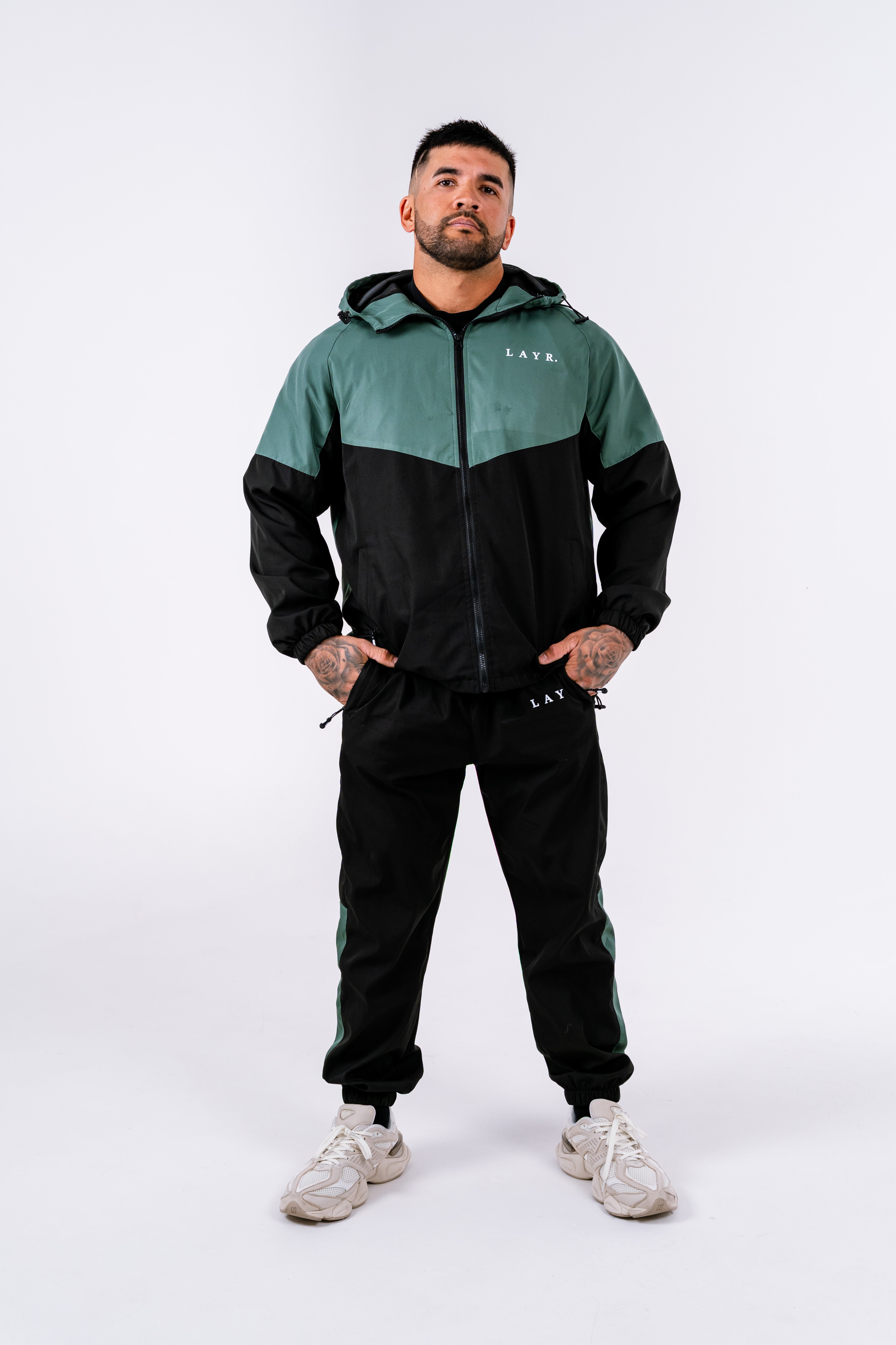 Mens Windbreaker Jacket - Green