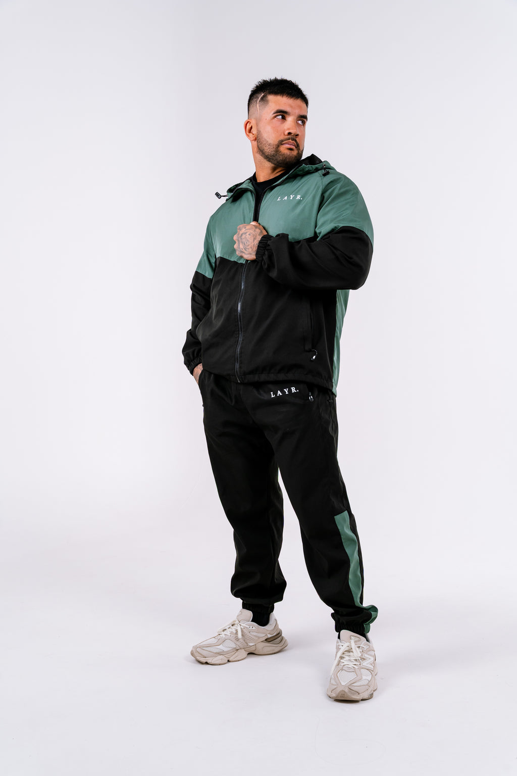 Mens Windbreaker Pants - Green
