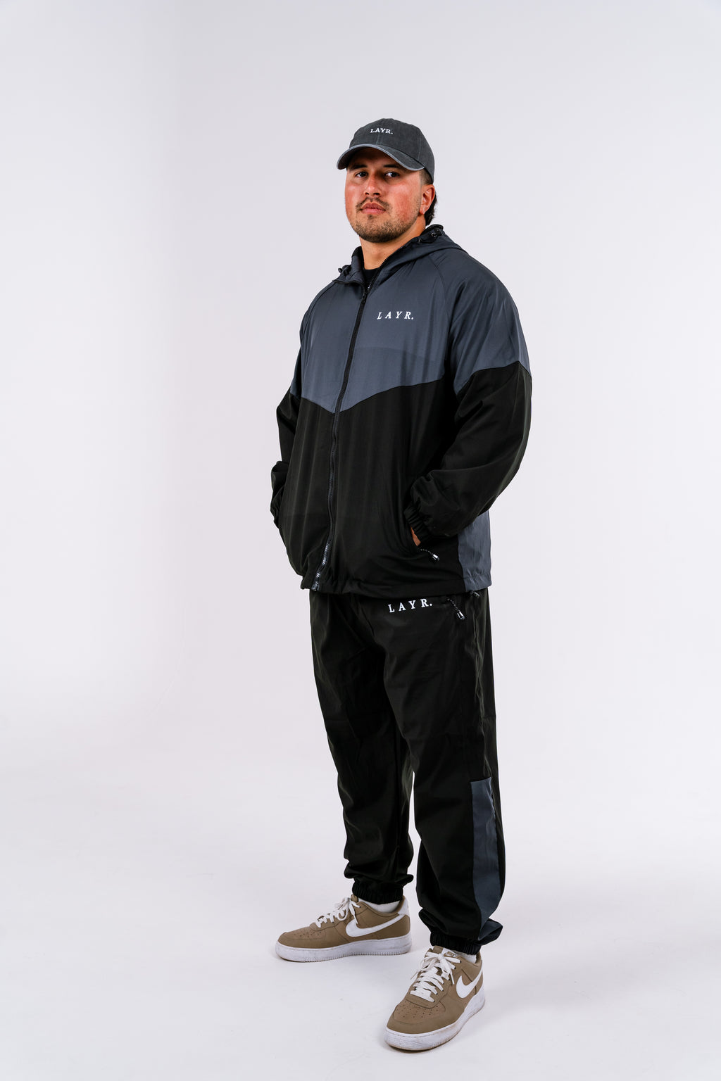 Mens Windbreaker Pants - Steel