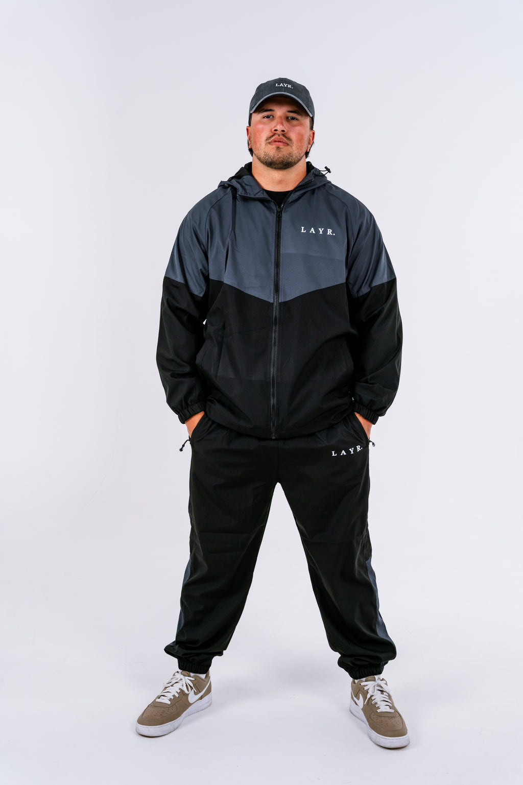 Mens Windbreaker Pants - Steel