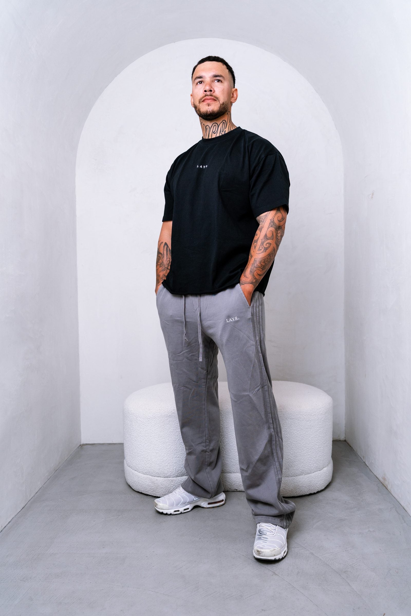 Mens Adis Trackies - Dark Grey